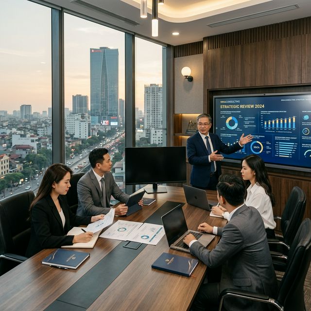 Bảng ưu tiên và ghi chú chiến lược trên bàn làm việc